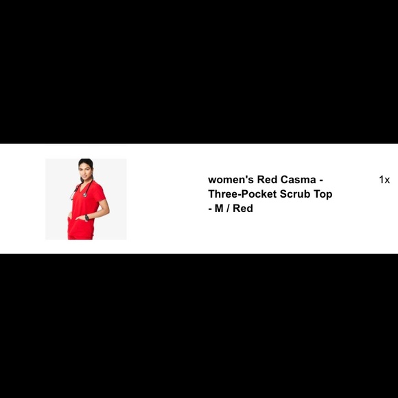 FIGS Red Kade & Casma Scrub Set - Picture 2 of 5